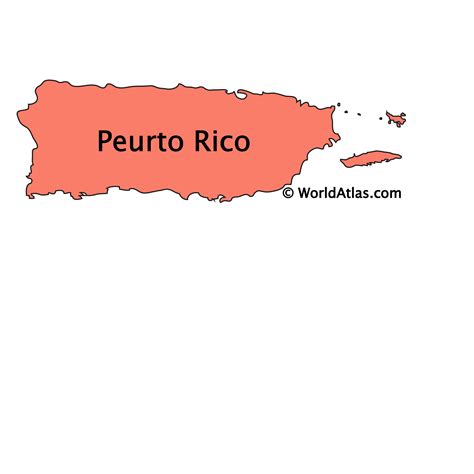 Isla De Puerto Rico Map