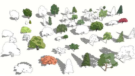 2D Trees pack | SketchUcation