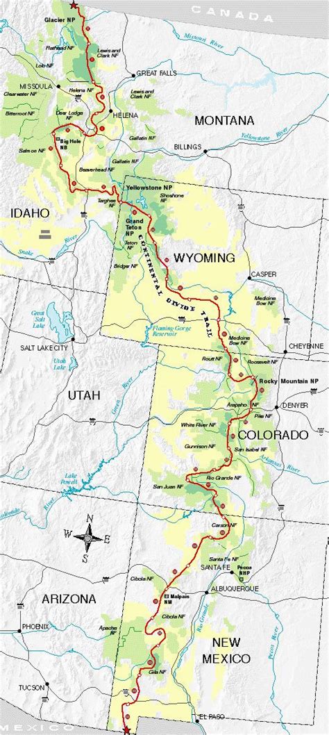 Map Of Continental Divide In Colorado | secretmuseum