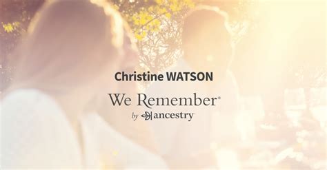 Christine Watson (-2021) | Obituary