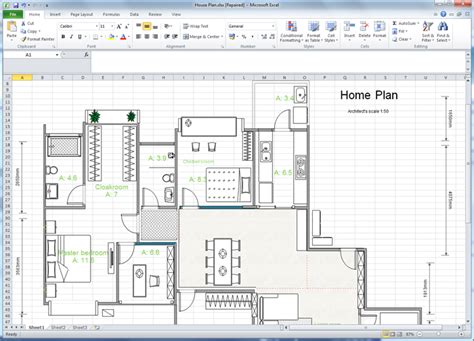 Drawing Floor Plans In Excel - Carpet Vidalondon