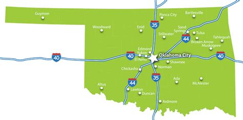 Greater Oklahoma City Economic Development - State Map