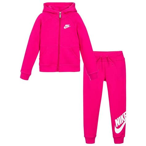 Nike - Girls Pink Tracksuit | Childrensalon | Clothes design, Pink ...