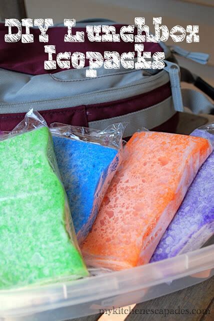 Homemade Ice Pack - DIY Reusable Lunch Box Cooler