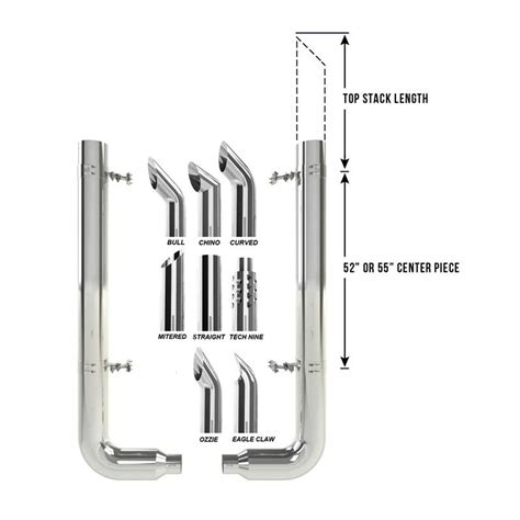 Peterbilt Exhaust Kits, Semi Truck Exhaust Kits, 359 379 389