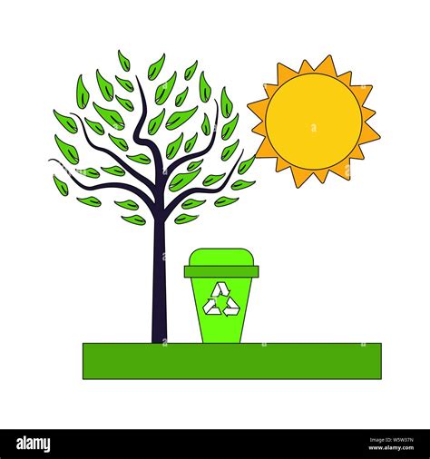 ecology nature environment save cartoon Stock Vector Image & Art - Alamy