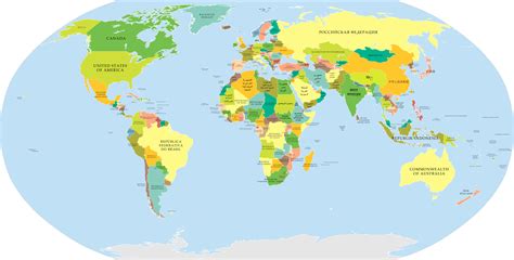 World Map Countries - Wayne Baisey