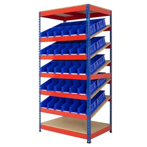 Rivet Racking Kanban Plastic Bin Shelving - Storage N Stuff