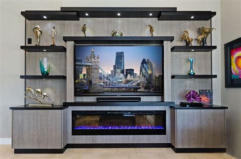 Custom Made Entertainment Units With a Fireplace - - Yahoo Image Search ...