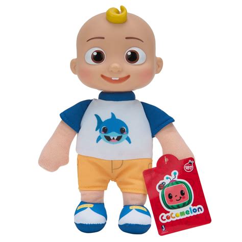 CoComelon JJ Shark Shirt Plush Doll-CMW0019-23cm - Toys 4 You