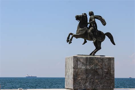 Glimpse the Monument of Alexander the Great in Thessaloniki