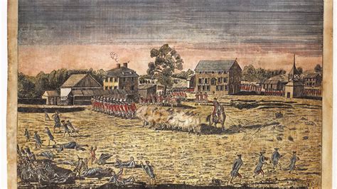 The Battle of Lexington, April 19th, 1775, Plate I, by Ralph Earl, 1775 ...