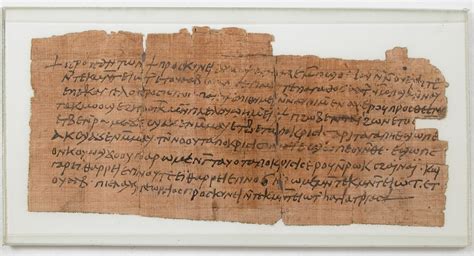 Papyrus Fragment of a Letter from Victor to Psan | Coptic | The ...