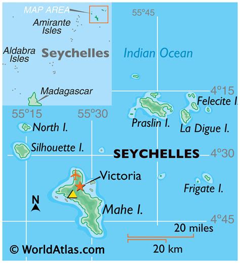 Seychelles Large Color Map