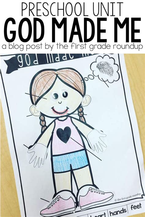 God Made Me Preschool Unit - Firstgraderoundup