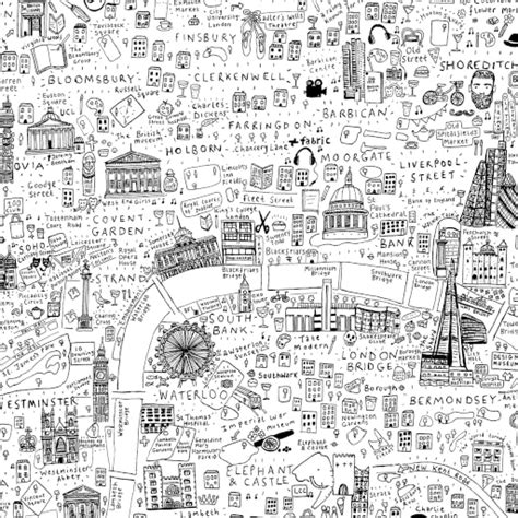 Colouring Map of London | House of Cally | Colour Your Own Map