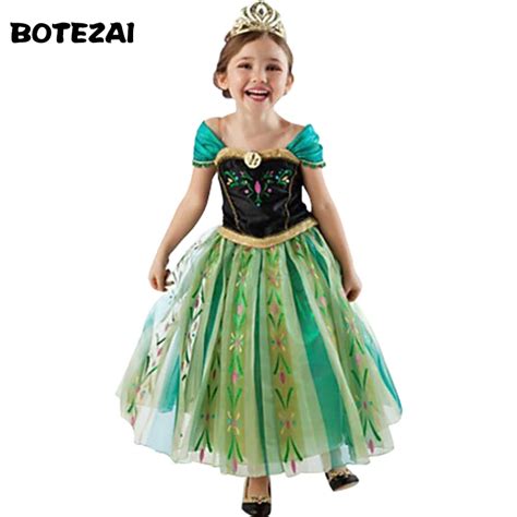 Hot 2017 Summer Girl Fashion Elsa Anna Dress Children Clothing Girls ...