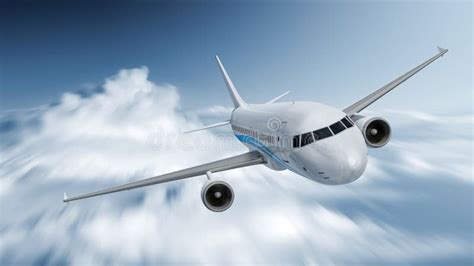 Airplane speed stock illustration. Illustration of blur - 45470173