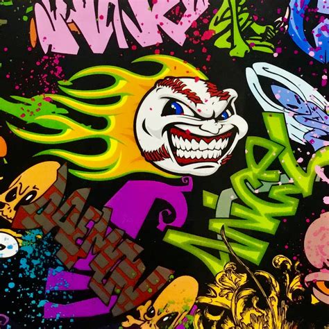 LARGE GRAFFITI STICKER BOMB HYDROGRAPHIC FILM – Dip Pros