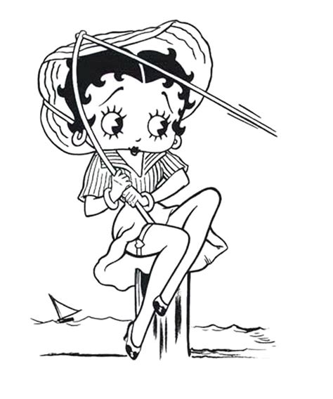 Free Printable Betty Boop Coloring Pages For Kids