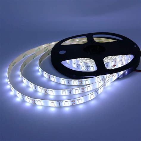 YUNBO LED Flexible Strip Lights Cool White 6000-6500K Waterproof 12V ...