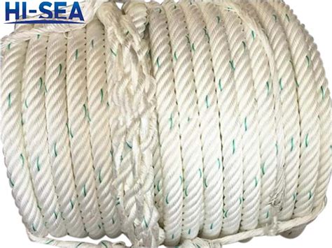 Hi-Sea Four-Inch Diameter Six-Strand Marine Nylon Rope, Fishing Rope