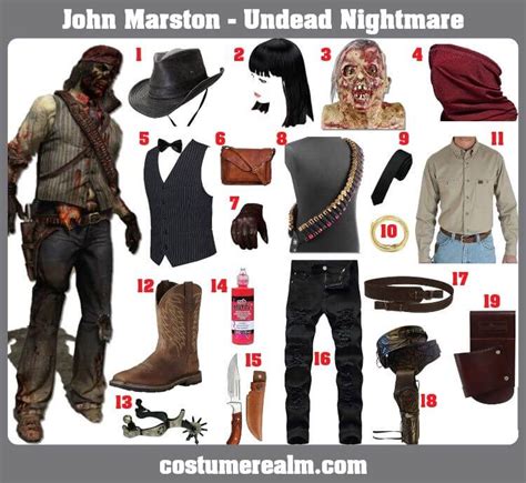 How To Dress Like Dress Like Undead John Marston Guide For Cosplay ...