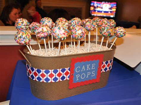 Simply DIY Cake Pop Display! Fill a tin with green floral Styrofoam ...