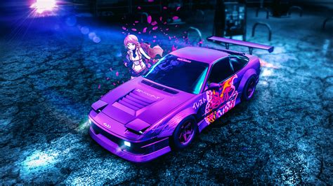 Purple Anime Car Wallpapers - Wallpaper Cave