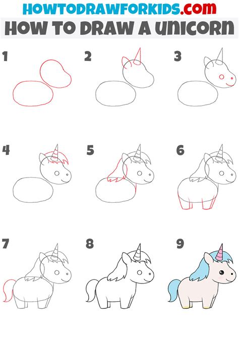 Easy Way To Draw A Unicorn