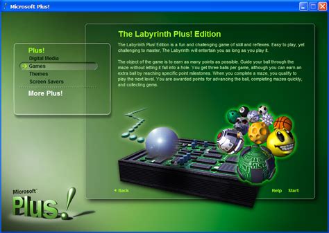Screenshot of Microsoft Plus! for Windows XP (included games) (Windows ...
