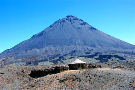 Fogo Volcano on Fogo Island, Cape Verde - Africa Stock Photo - Image of ...