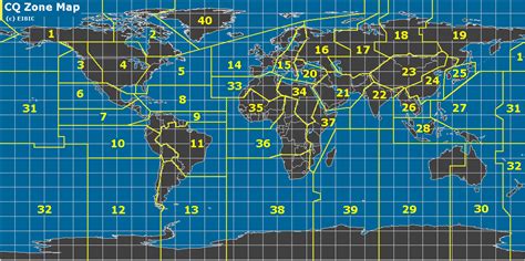 Ham radio maps cq zone itu zone grid locator arrl rac section overlay ...