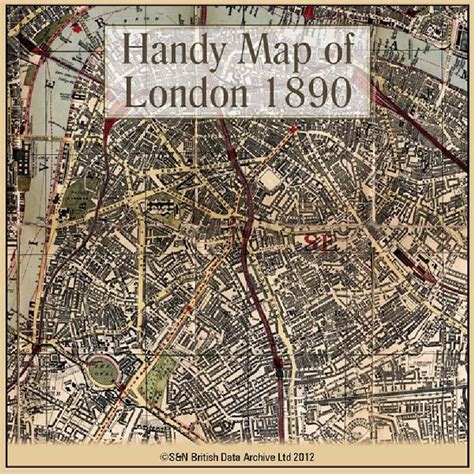 London, Handy Map of London (c.1890) | Product | GenFair