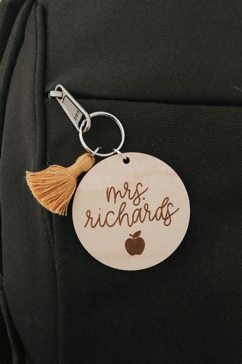 Personalized Teacher Keychain | Teacher Appreciation Gift, Personalized ...