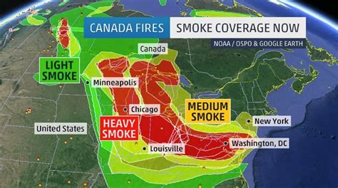 Smoke From Canadian Wildfires Drifted Over 1,600 Miles Into the U.S ...