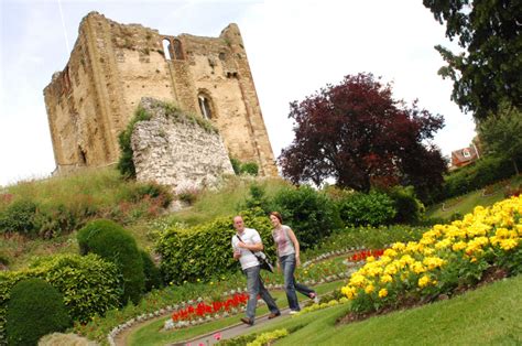 Historic Guildford in the centre of Surrey has architecture from Saxon ...