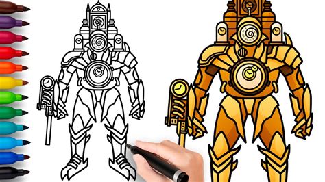 HOW TO DRAW CLOCKMAN TITAN | Skibidi Toilet Multiverse - Easy Step by ...