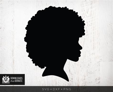 Black Woman Silhouette Clip Art