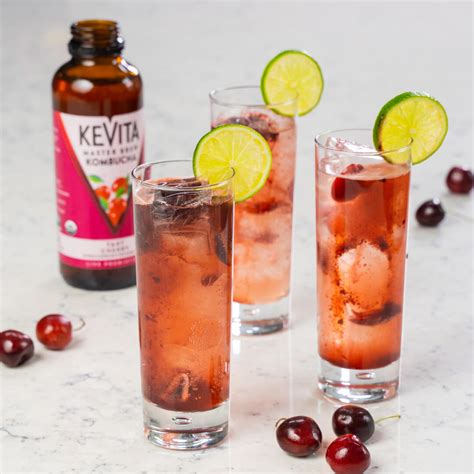 Tart Cherry Spritz Mocktail - KeVita