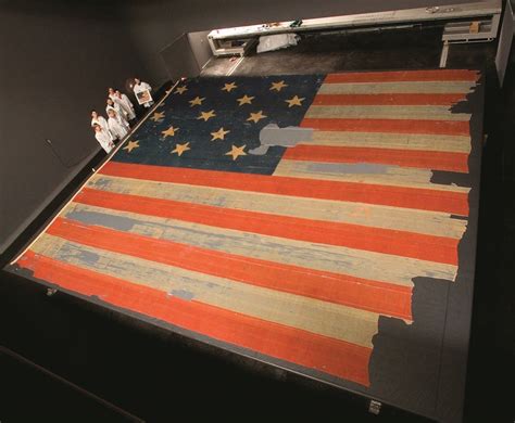 The Great Garrison Flag (Star-Spangled Banner) which flew over Fort ...