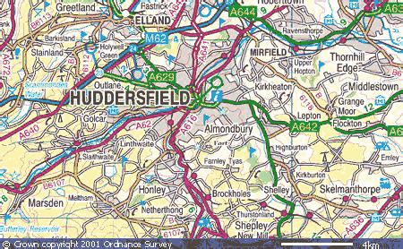 Huddersfield Map