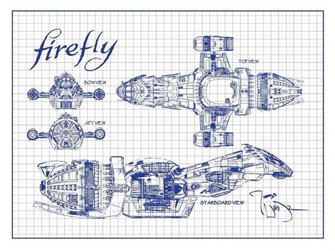 Firefly Serenity Blueprint | Graphic poster art, Graphic art, Art