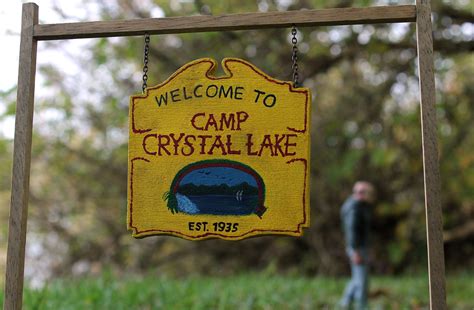 NECA Teases Friday The 13th Camp Crystal Lake Sign Diorama - The Toyark ...