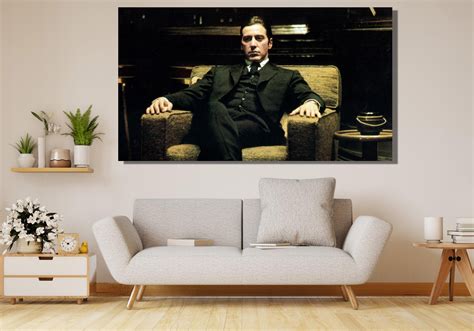 Al Pacino Poster Art,al Pacino Canvas Wall Art,the Godfather Poster ...