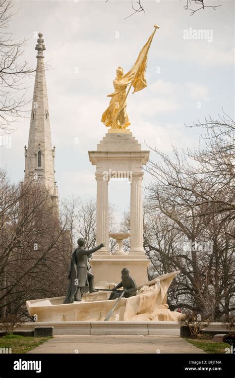 Sculpture in Baltimore Francis Scott Key Monument by Jean M. A. Mercie ...