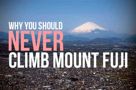 Why You Should Never Climb Mount Fuji | Halfway Anywhere