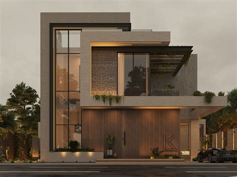 Modern Villa Elevation Design | Facade architecture design, Modern ...