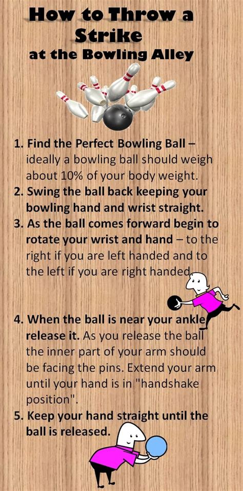 How to throw a strike at the bowling alley. 5 simple steps to ensure ...