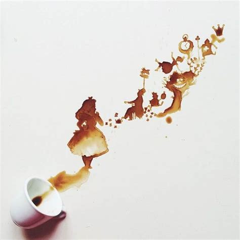 Cute and curiously satisfying Coffee stain art - Bored Art